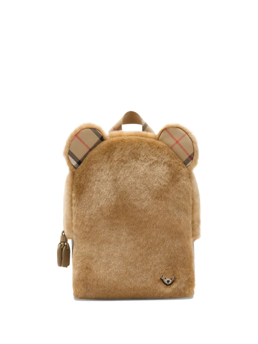 Burberry Kids Zaino teddy in pelliccia sintetica - Toni neutri