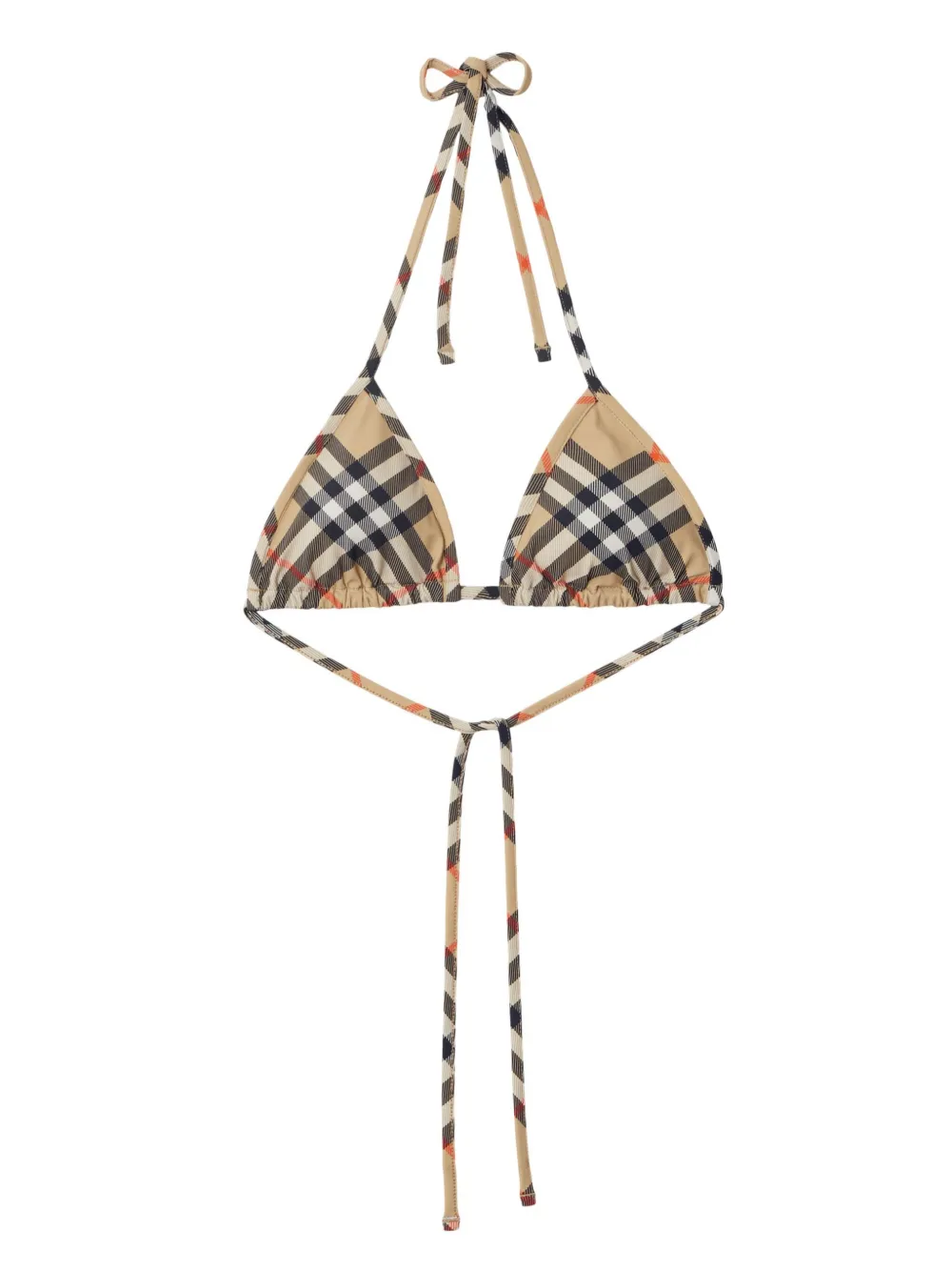 Burberry Top bikini a quadri - Toni neutri