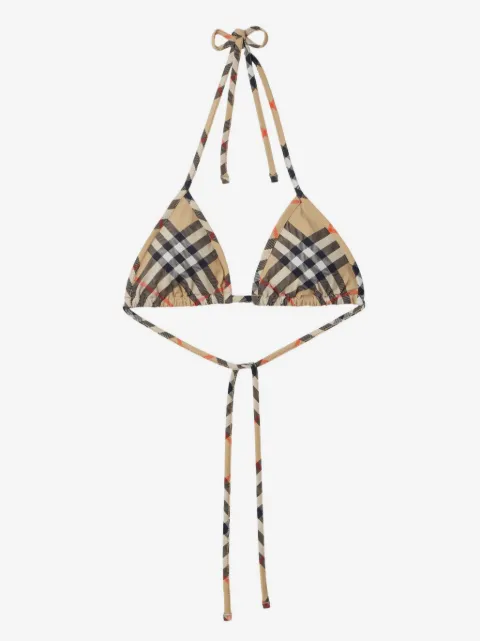 Burberry haut de bikini à carreaux