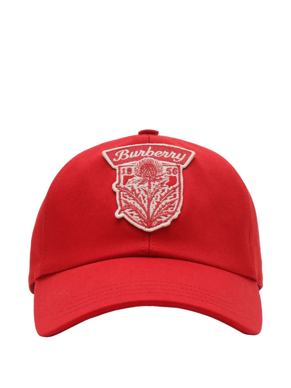 Burberry Thistle Shield appliqué baseball cap | Red | Image 1