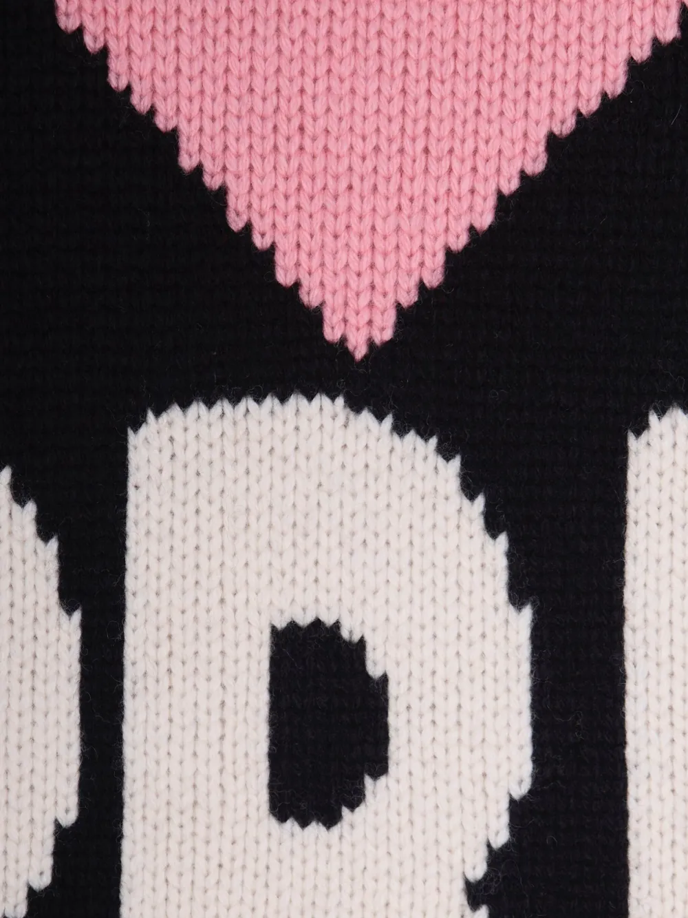 Mc2 Saint Barth Kyla Heart-detail Sweater In Black