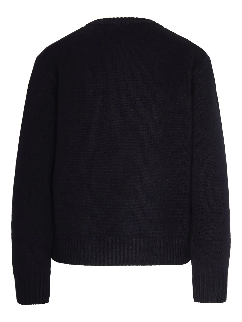 Mc2 Saint Barth Kyla Heart-detail Sweater In Black