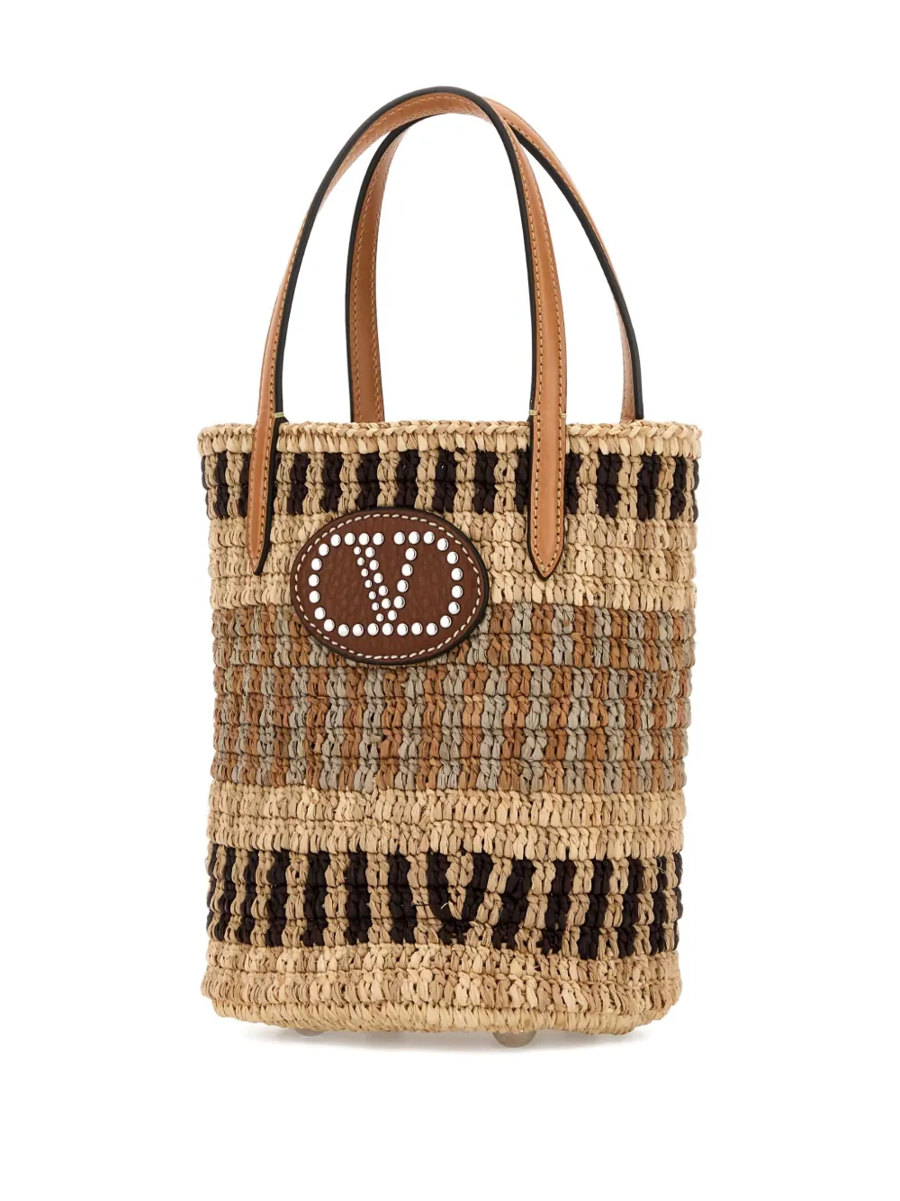 Valentino Garavani small top-handle tote bag - Beige