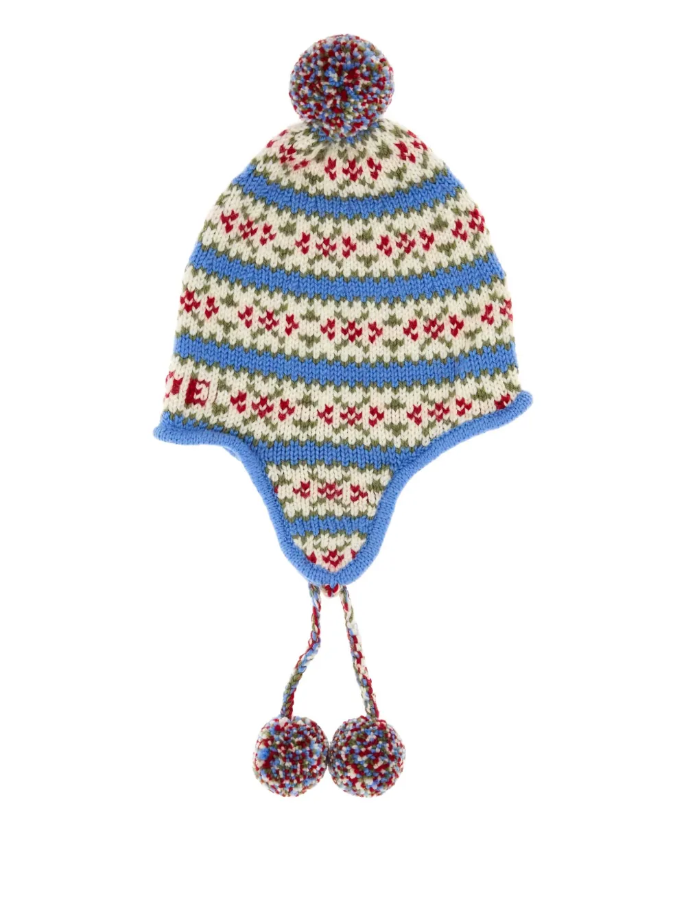 BODE floral-pattern beanie hat | White | Image 1