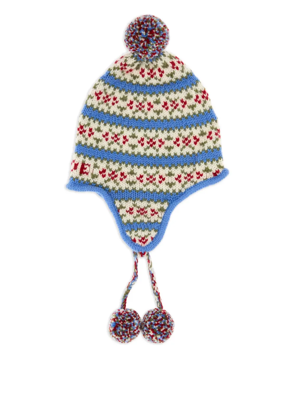 BODE floral-pattern beanie hat | White | Image 1