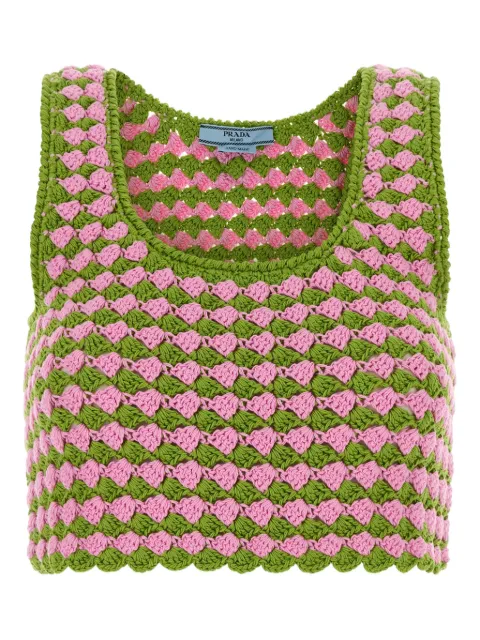 Prada crochet crop top