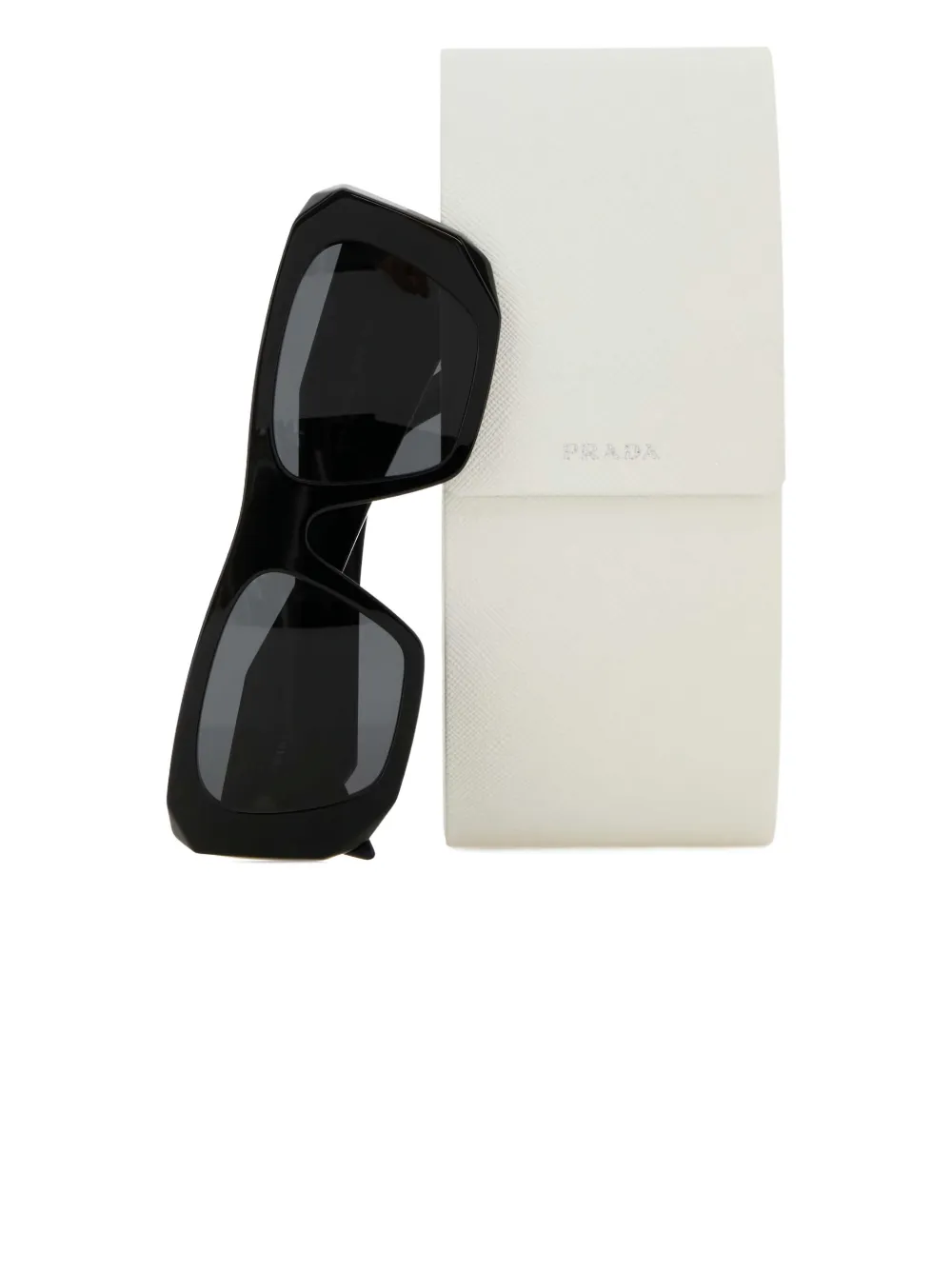 Prada geometric-frame sunglasses Zwart
