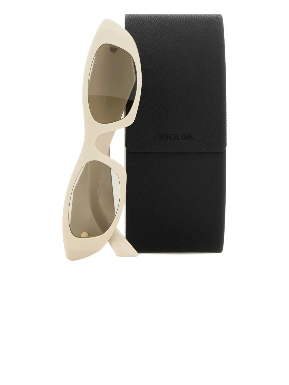 Prada geometric-frame sunglasses Beige
