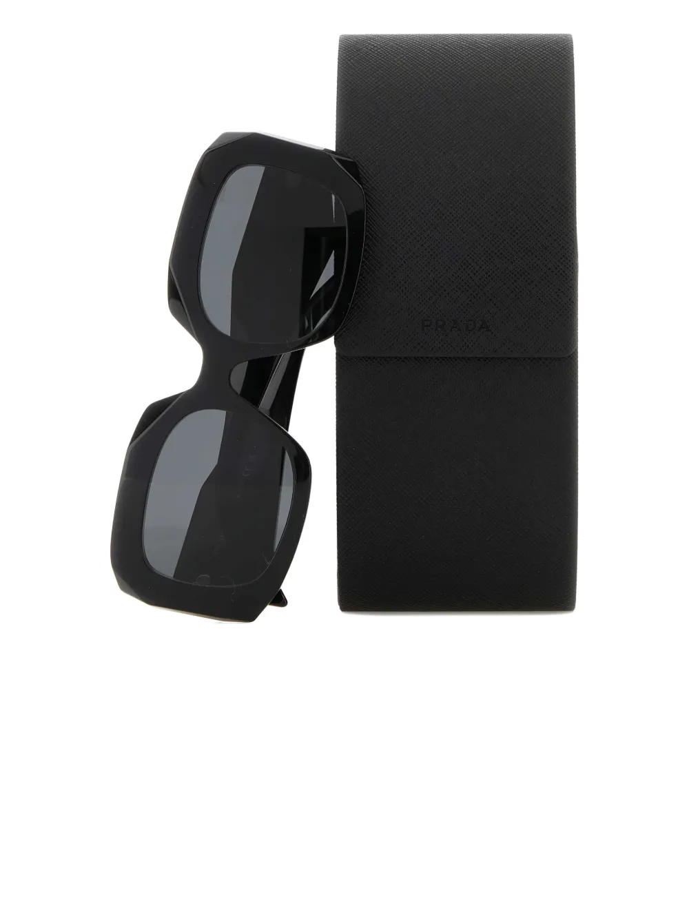 Prada Eyewear geometric-frame sunglasses Zwart