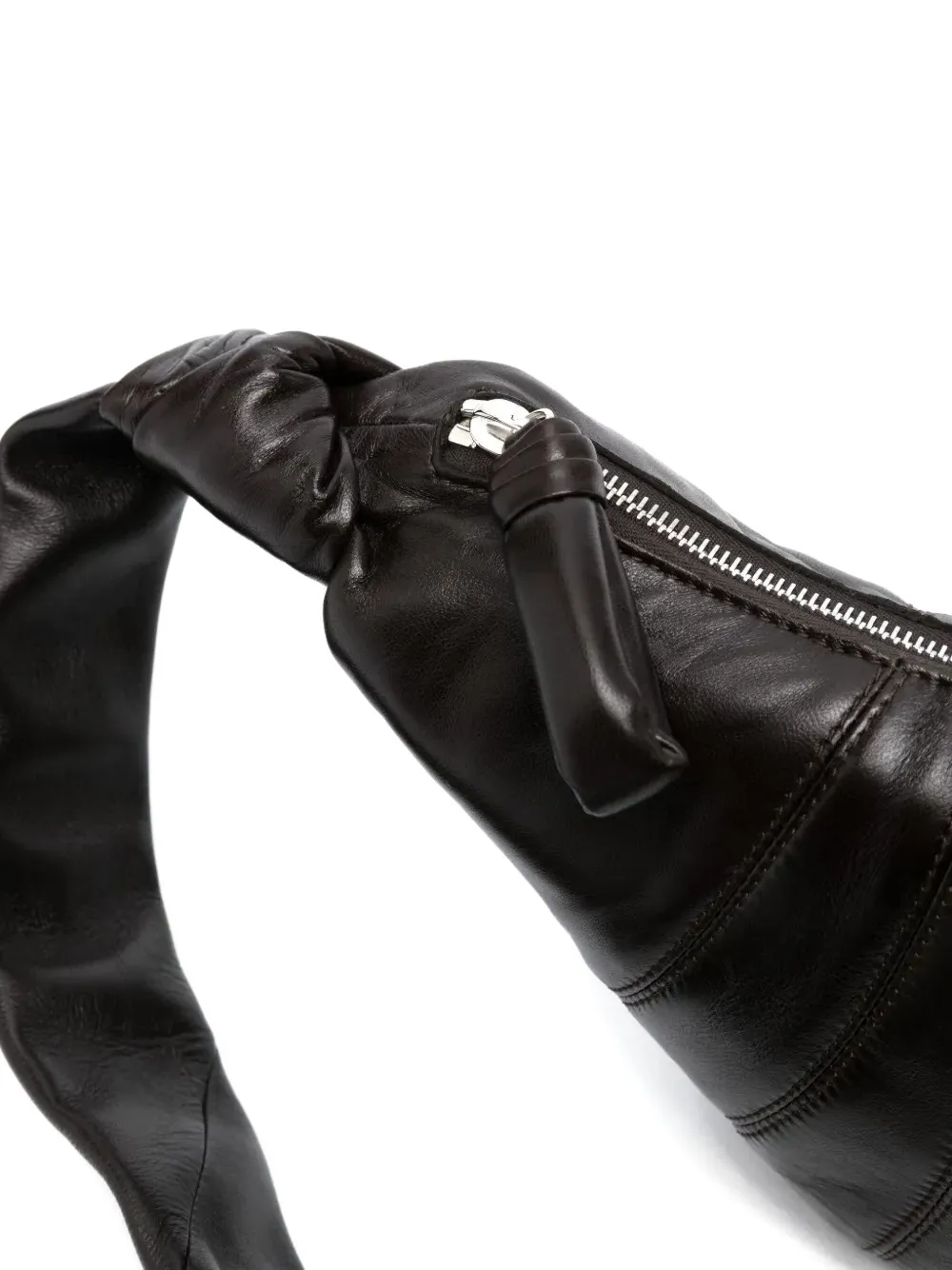 LEMAIRE Croissant kleine messengertas met rits Bruin