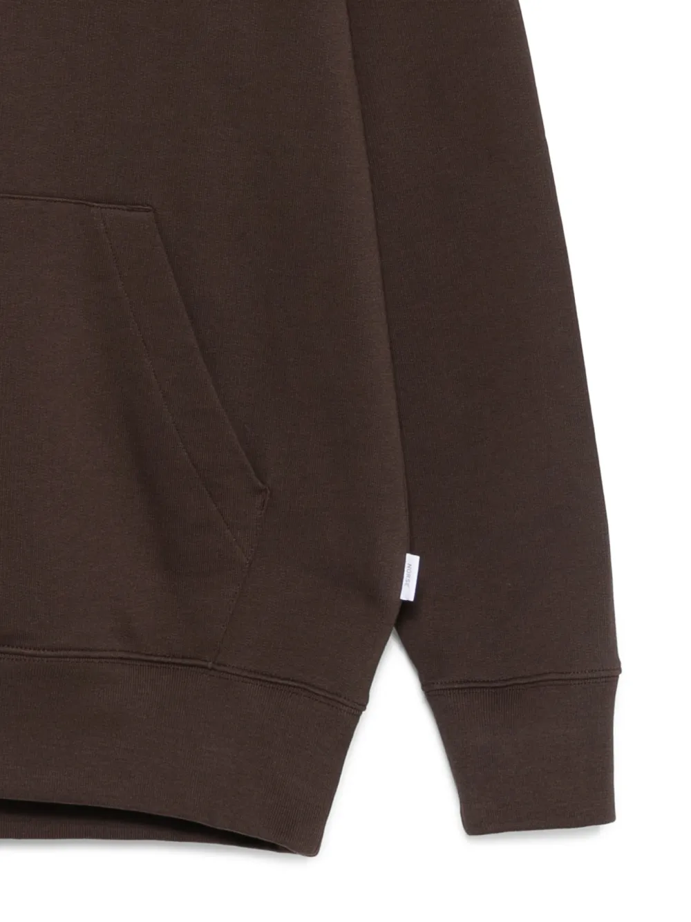  Norse Projects Kangaroo-pocket Hoodie - Brown 