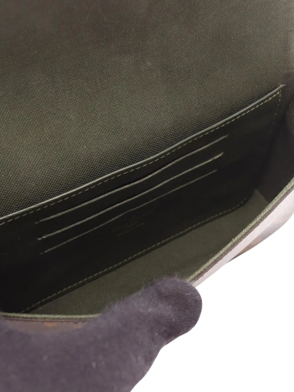 Pre-owned Louis Vuitton 2021-2025 Monogram Felicie Strap And Go Crossbody Bag In Brown