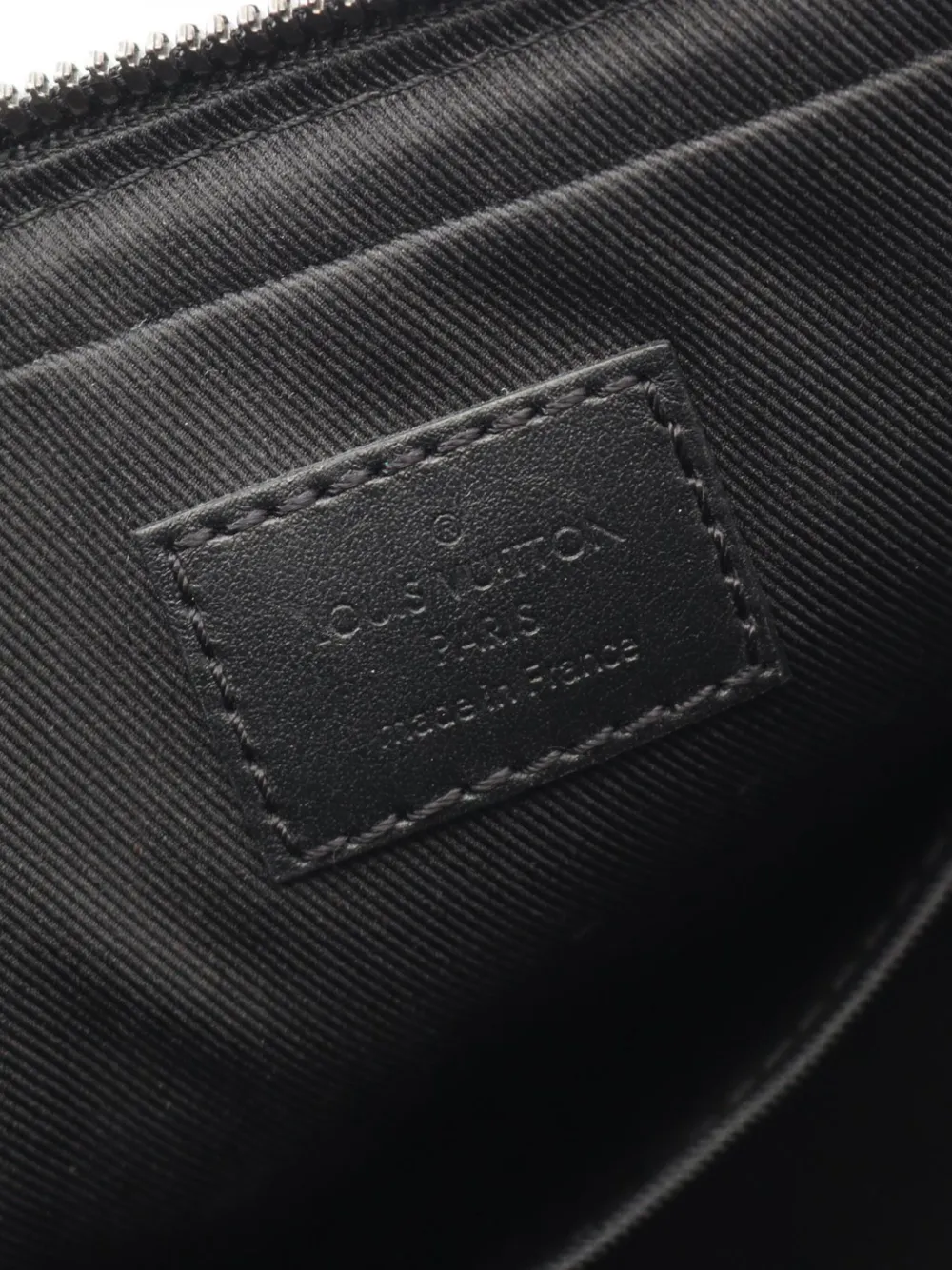 Pre-owned Louis Vuitton 2021-2025 Monogram Eclipse Trio Messenger Crossbody Bag In Black