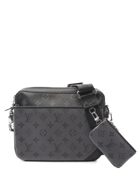 Louis Vuitton Pre-Owned 2021-2025 Monogram Eclipse Trio Messenger crossbody bag