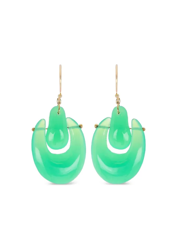 Ten Thousand Things O'Keeffe ピアス 18Kイエローゴールド | グリーン