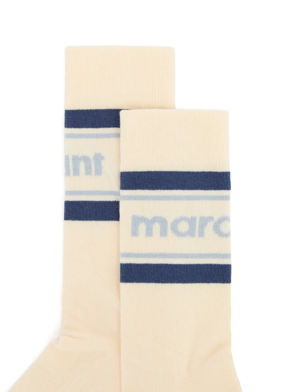 Isabel Marant Dona Striped Socks In Neutral