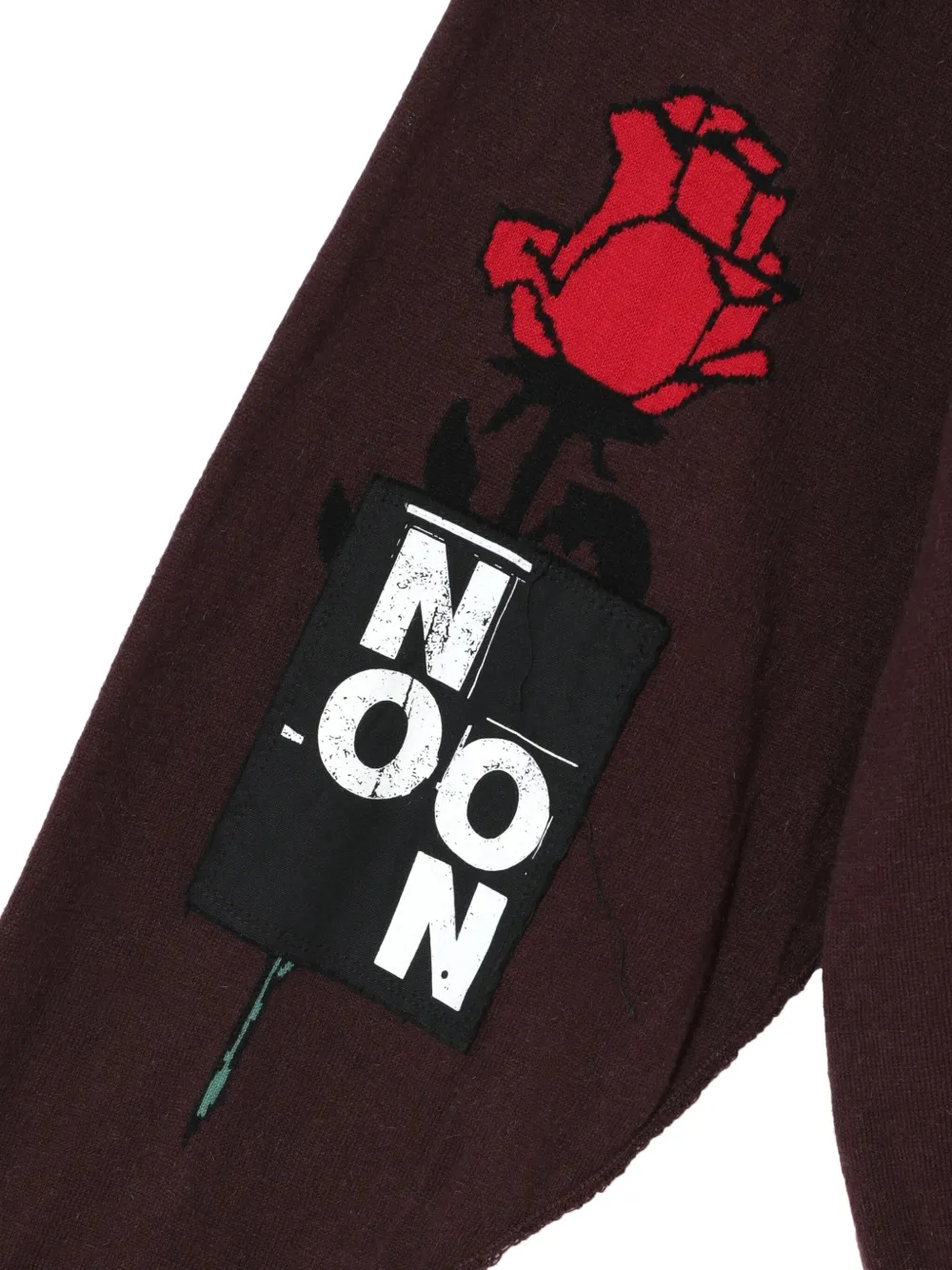 Undercover Trui met bloemapplicatie Bruin