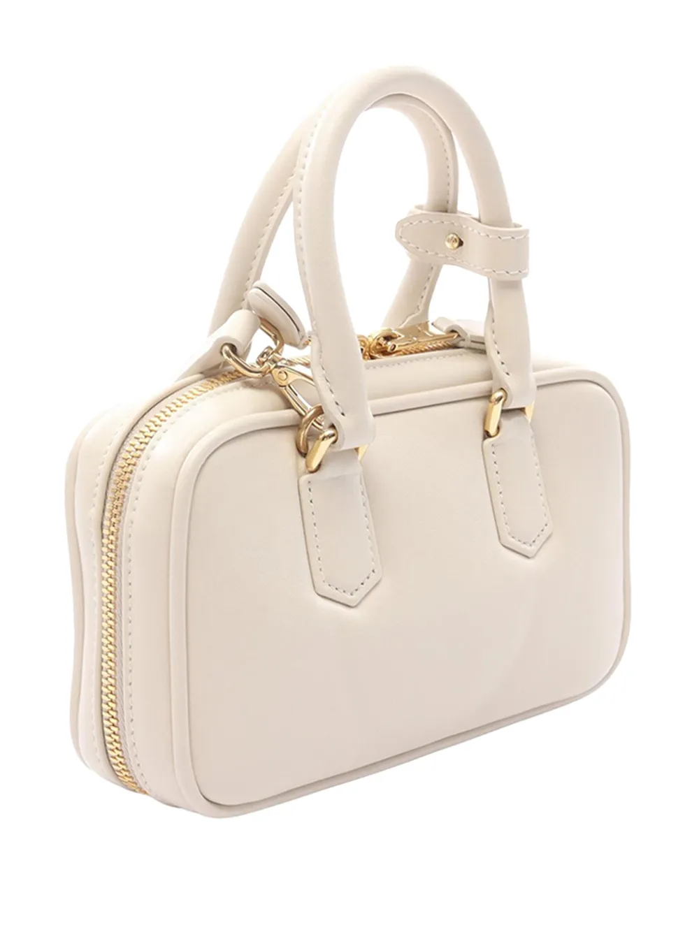 MIU MIU Pre-owned 2010-2025 Leather Arcardie Satchel In White