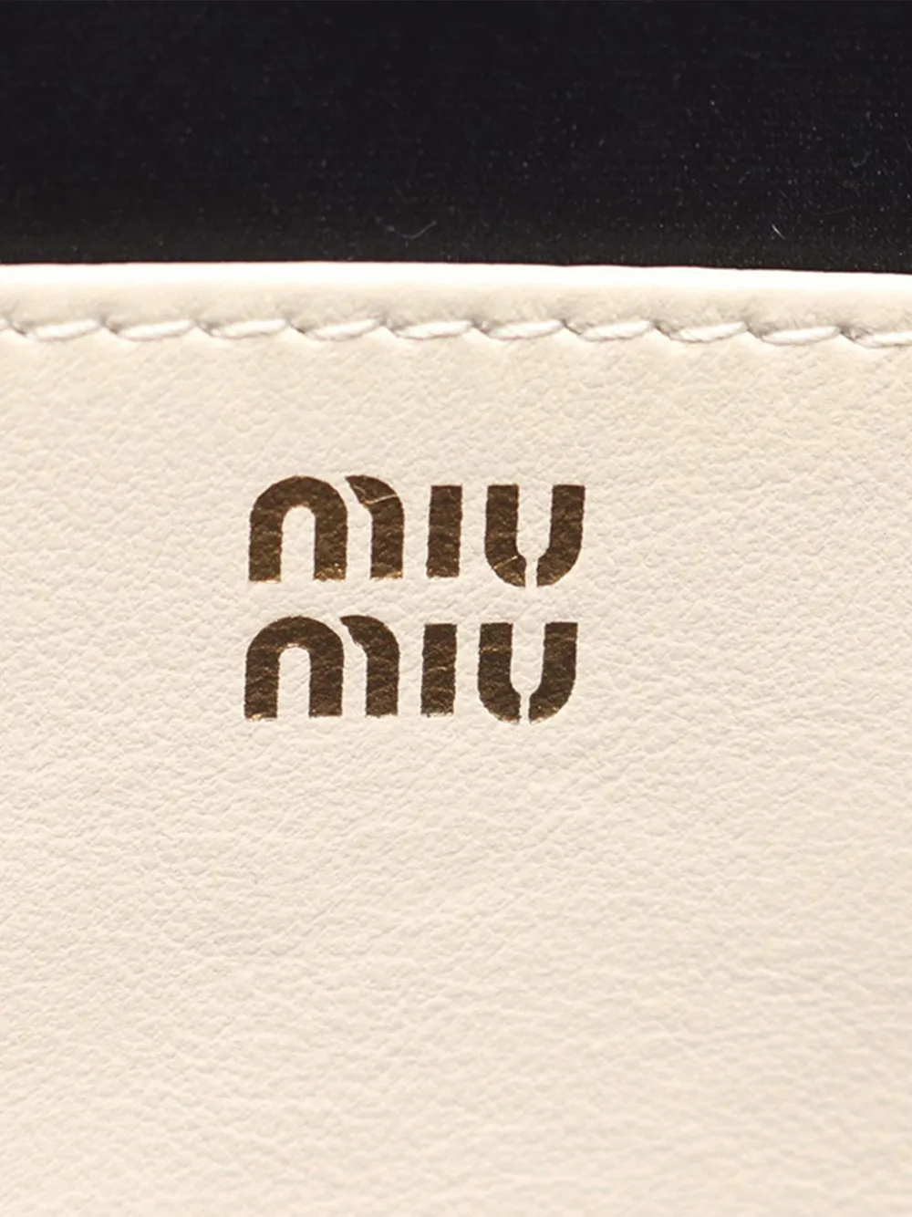 MIU MIU Pre-owned 2010-2025 Leather Arcardie Satchel In White