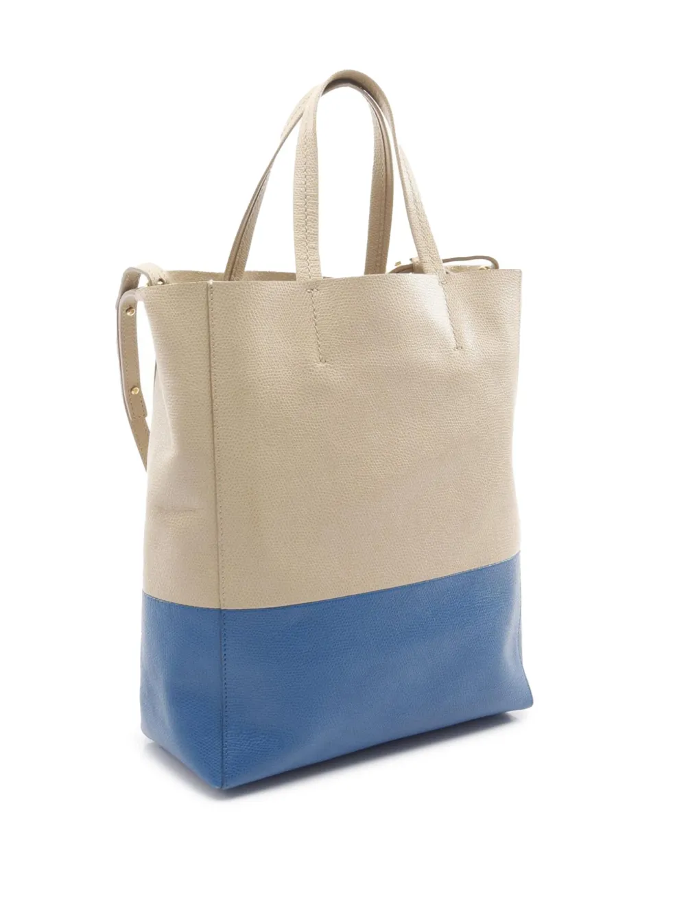 CELINE Pre-owned 2010-2025 Small Calfskin Vertical Cabas Tote Bag In Brown