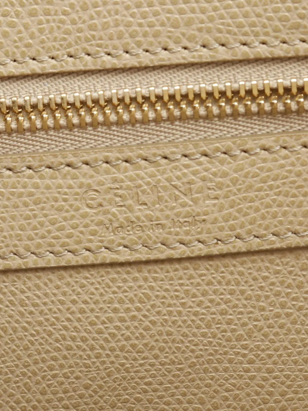 CELINE Pre-owned 2010-2025 Small Calfskin Vertical Cabas Tote Bag In Brown