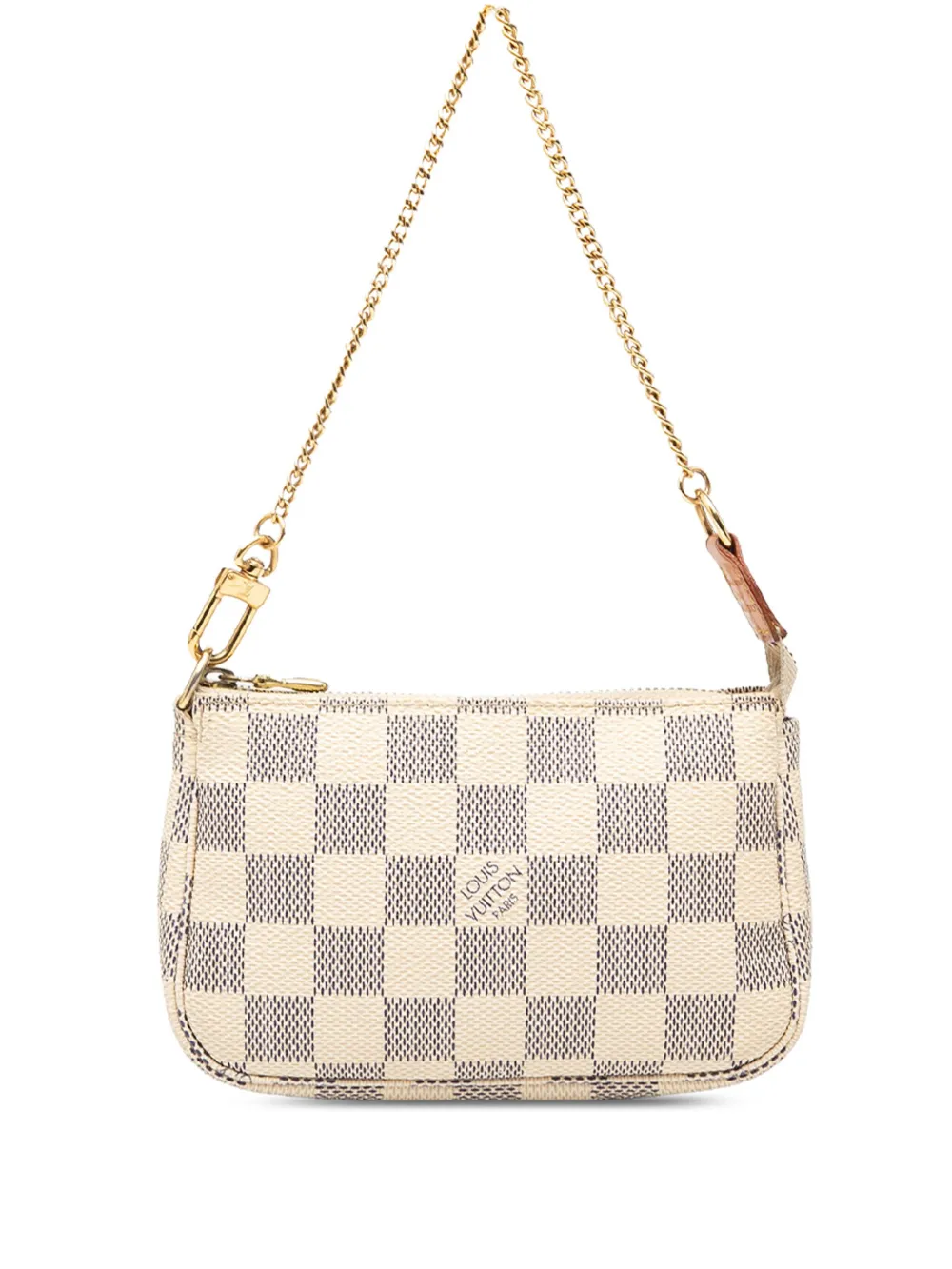 Louis Vuitton Pre-Owned 2007 ダミエ アズール ミニ ポシェット アクセソワール ハンドバッグ - ホワイト Louis Vuitton Pre-Owned 2007 ダミエ アズール ミニ ポシェット アクセソワール ハンドバッグ - ホワイト