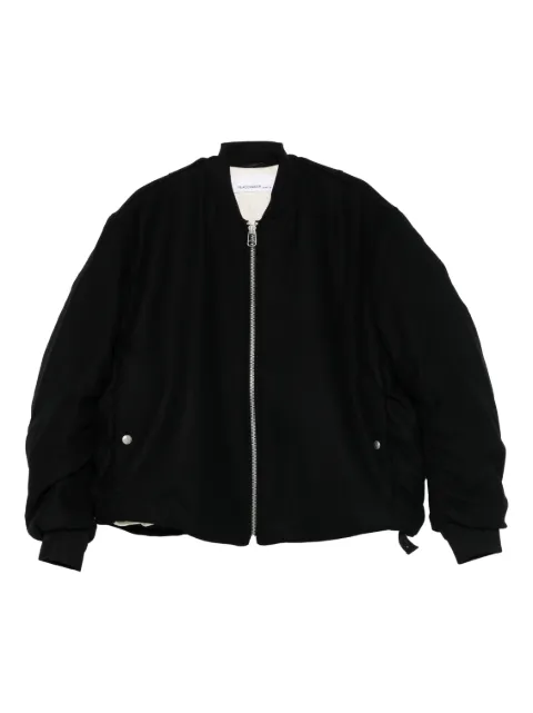 Peacemaker Oamc zip-up ruched-detail bomber jacket