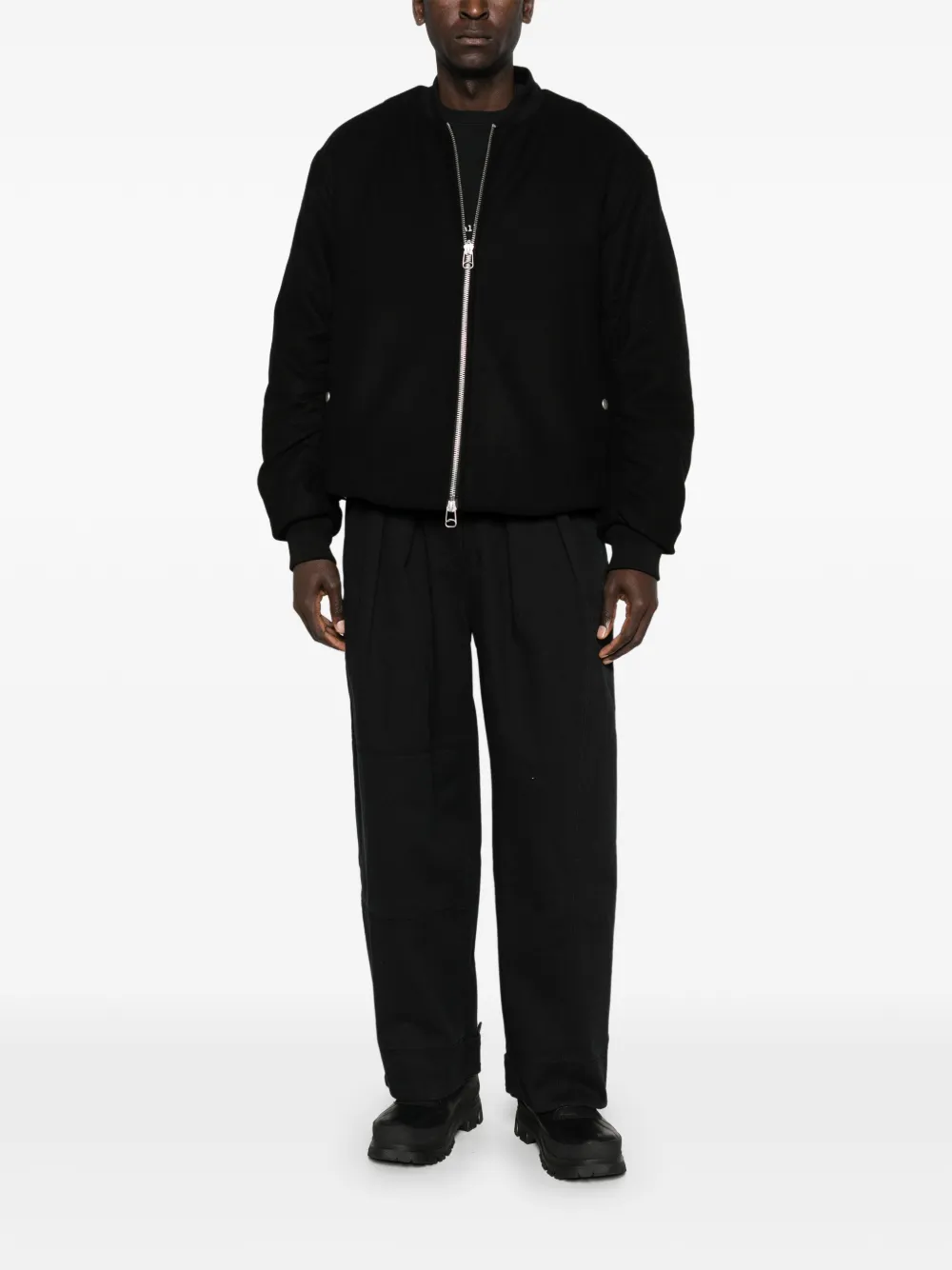 Peacemaker Oamc zip-up ruched-detail bomber jacket | Bomber Jackets | Image 2