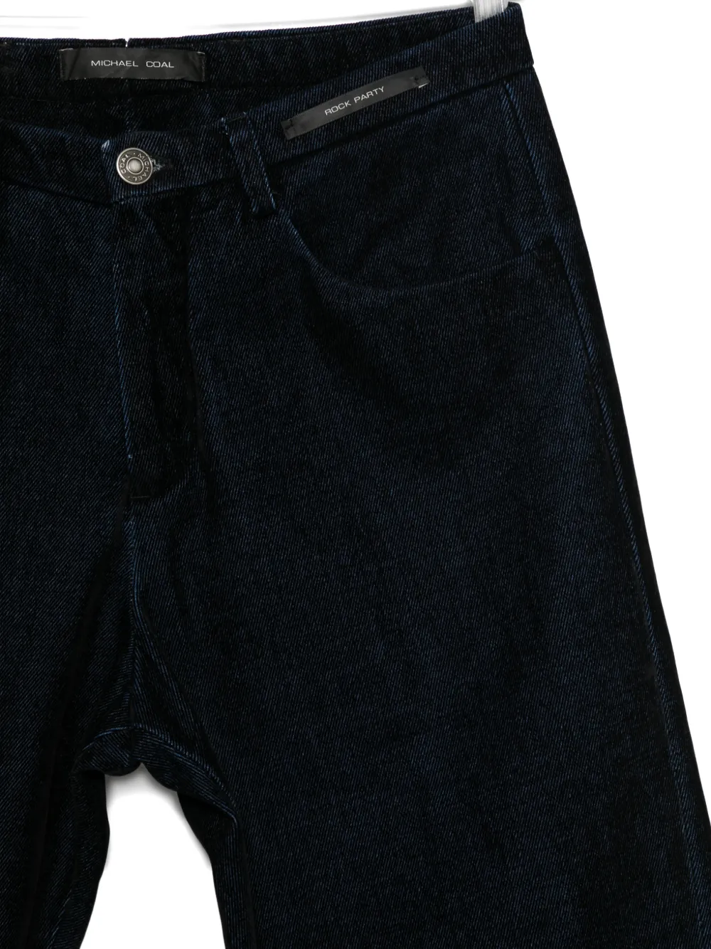 Michael Coal Panelled Jeans In Black