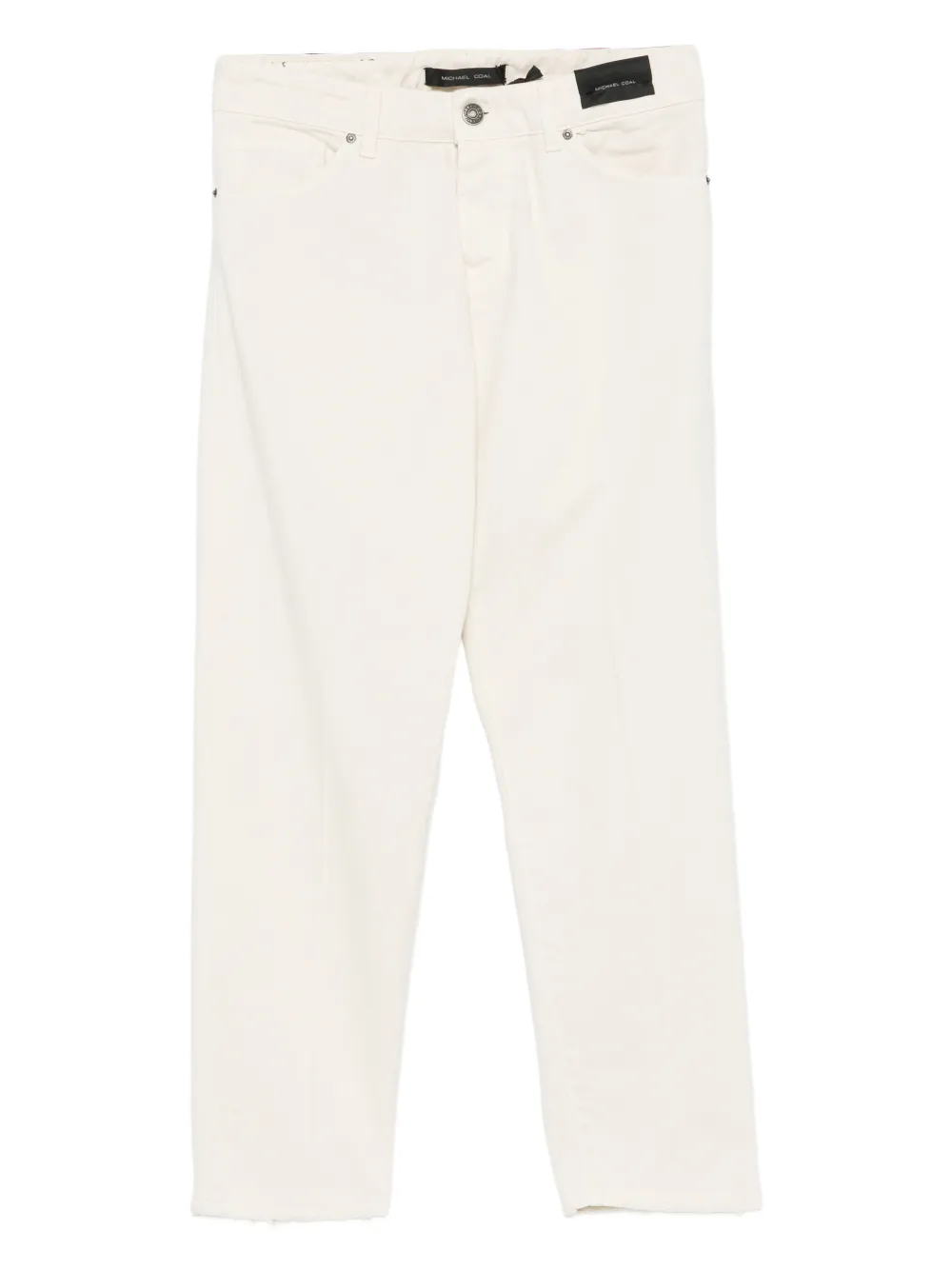michael coal frayed-hem trousers | Neutrals | Image 1