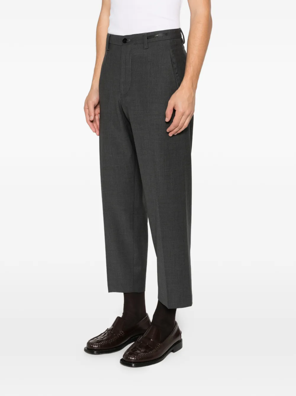 michael coal button-fastening trousers Grijs