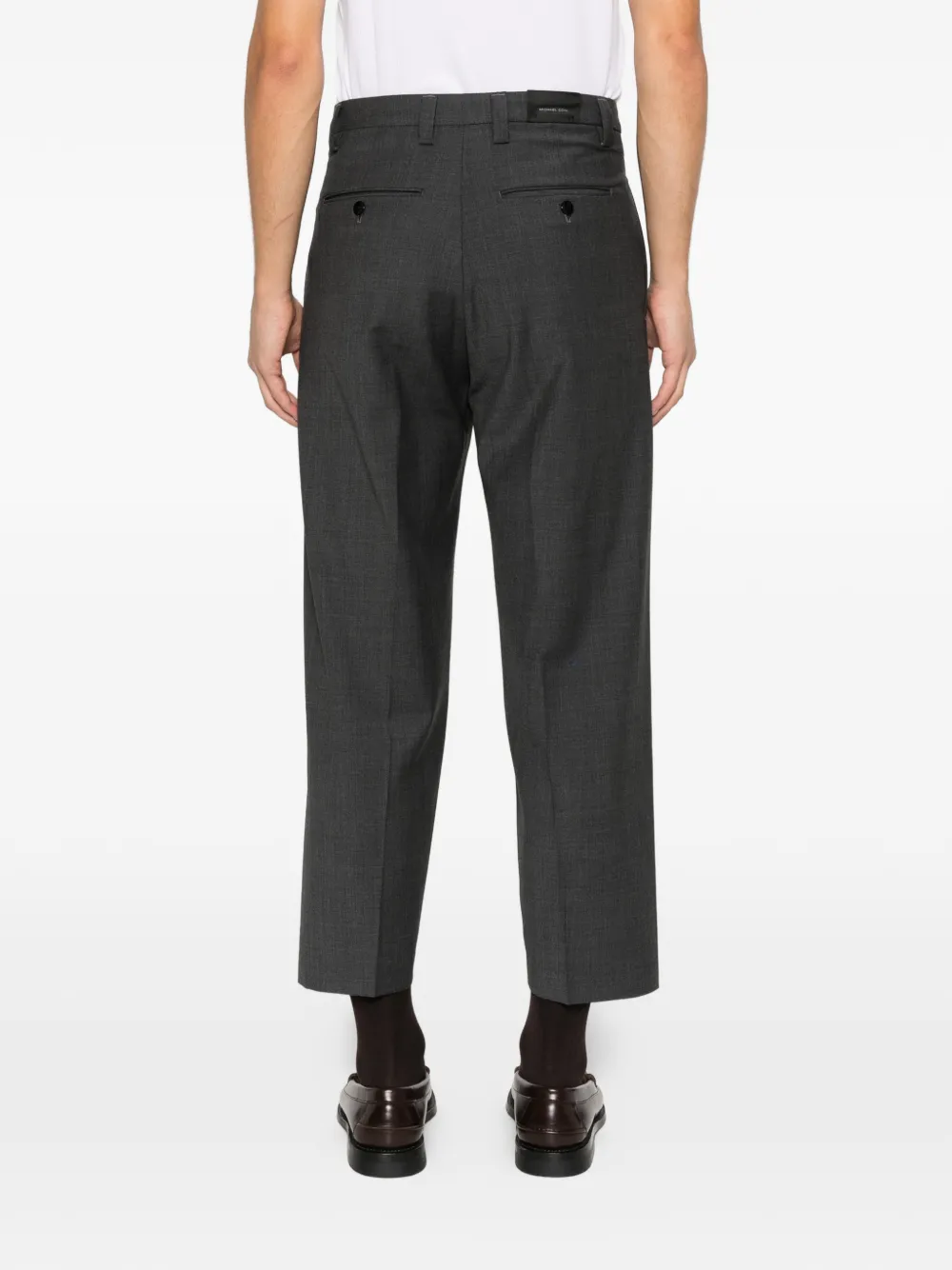 michael coal button-fastening trousers Grijs