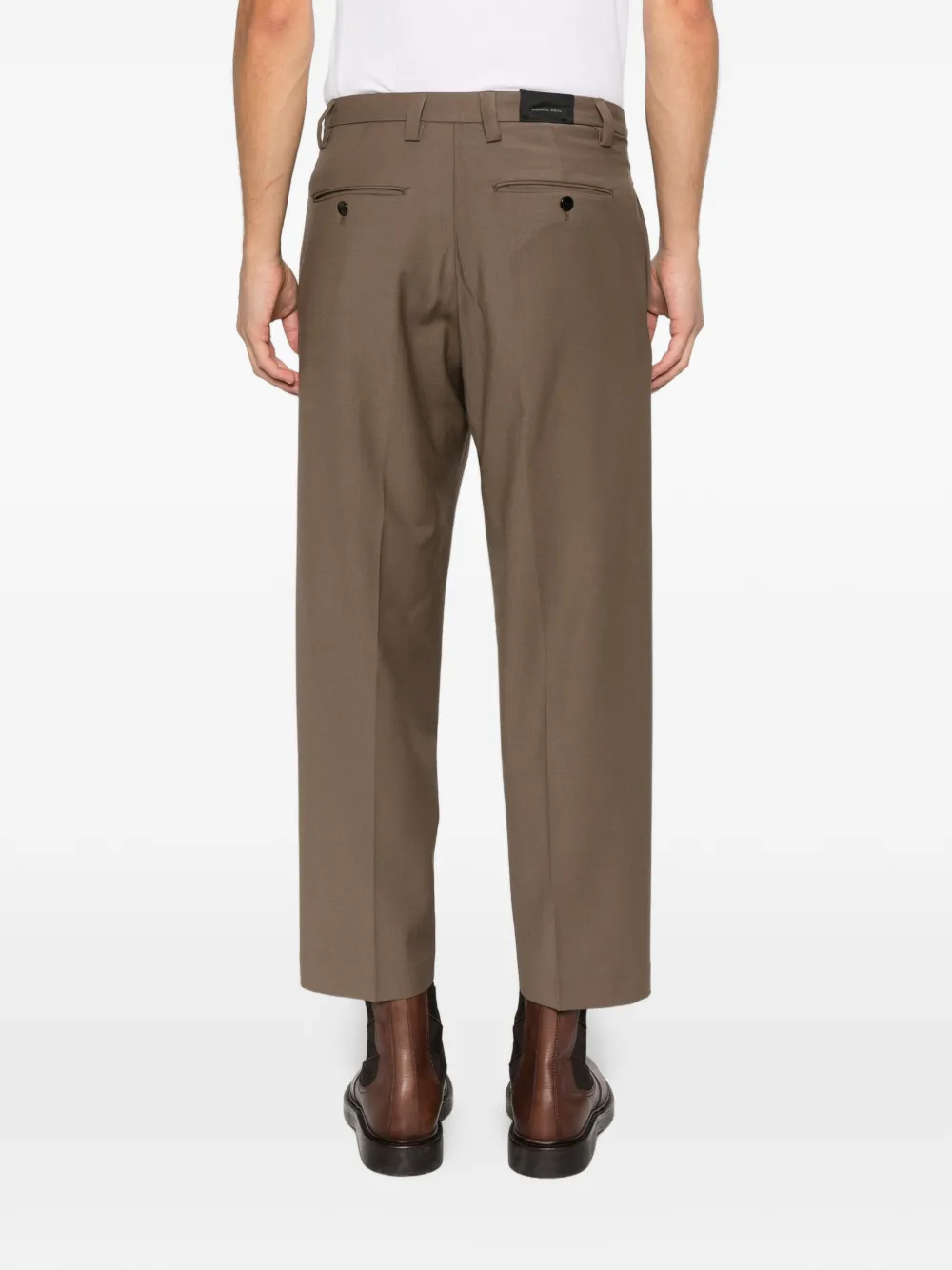 michael coal button-fastening trousers Bruin