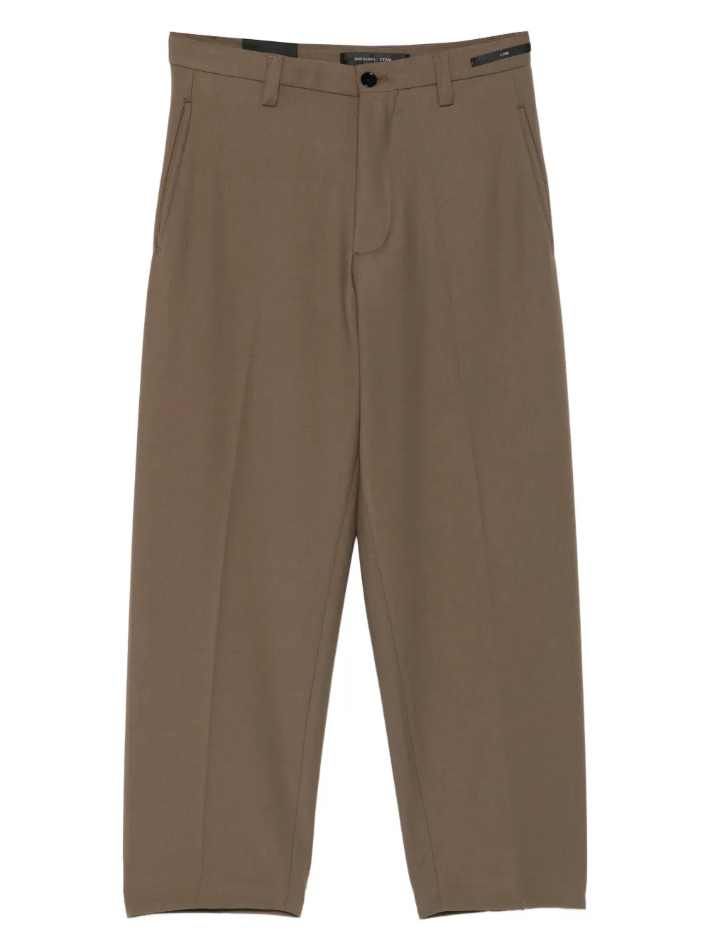 michael coal button-fastening trousers | Brown | Image 1