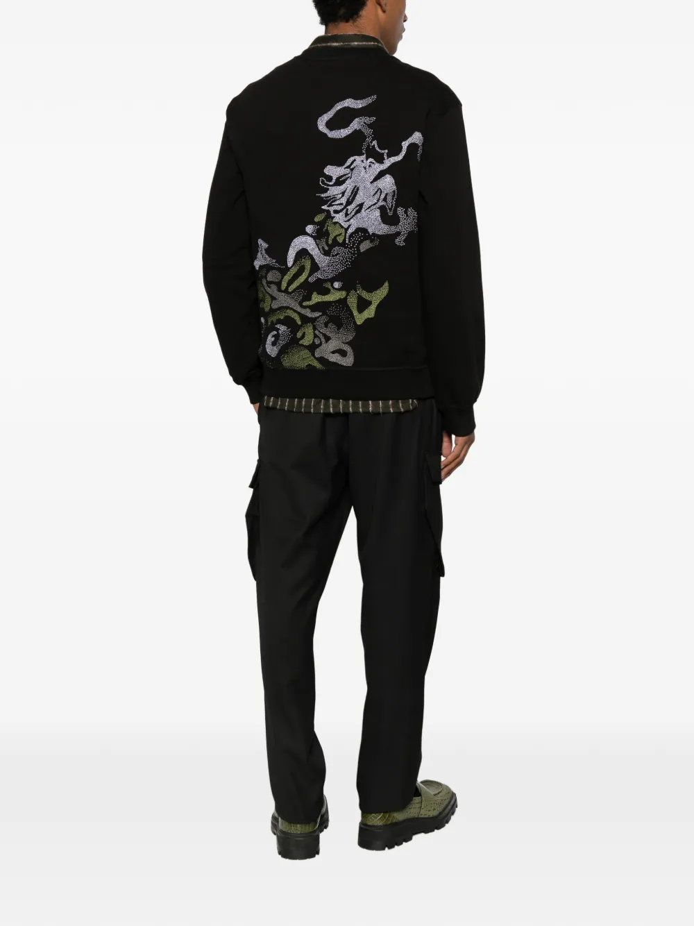 Maharishi crew neck sweatshirt - Zwart