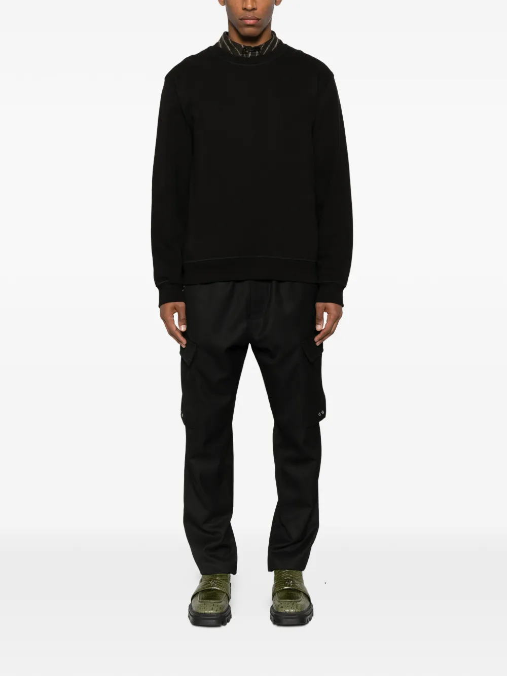 Maharishi Sweater met ronde hals Zwart