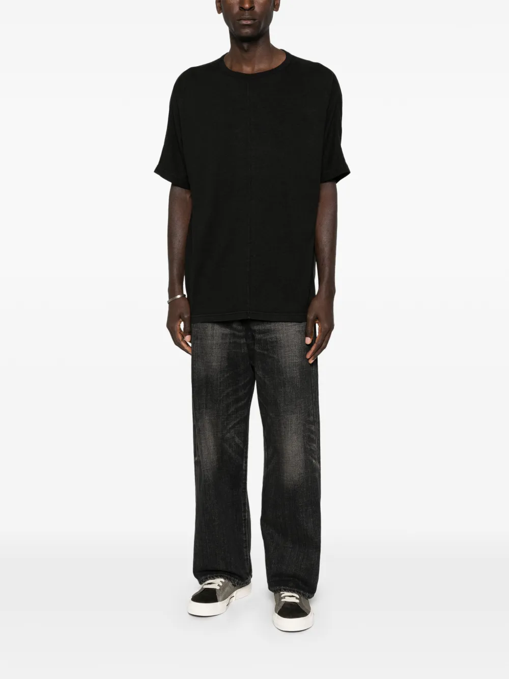 Maharishi seam T-shirt - Zwart