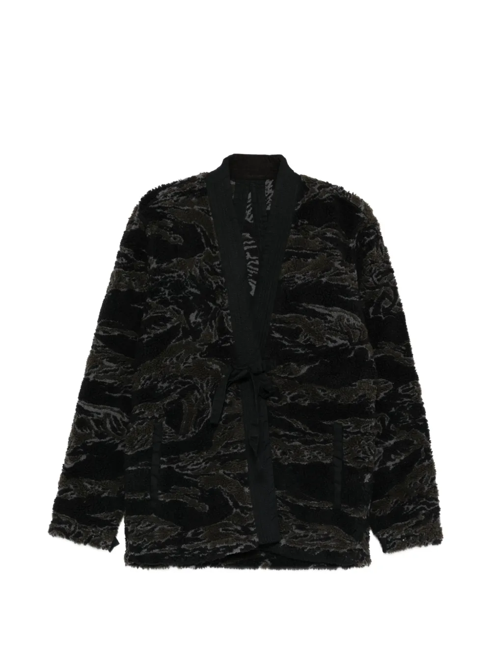 Maharishi camo tie-waist jacket - Nero