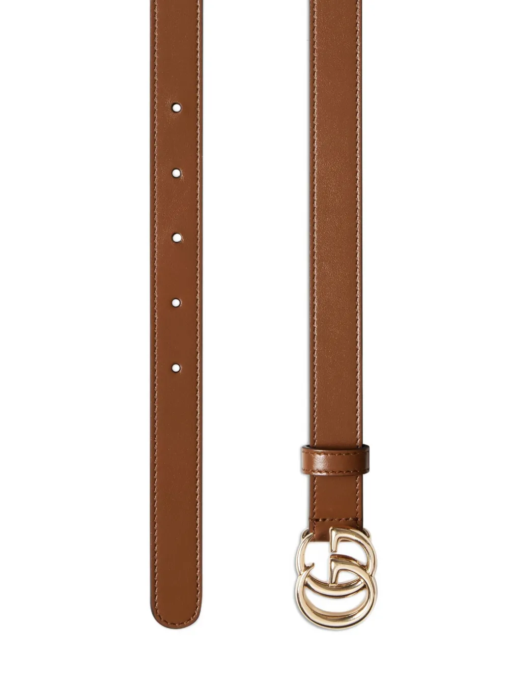 Gucci double G buckle belt - Bruin
