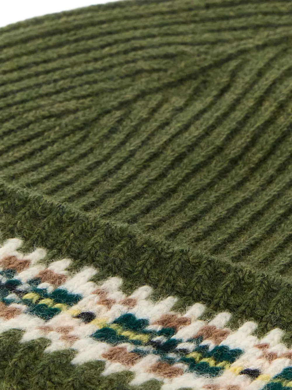 Bode Men Arm Green Wool Moritz Beanie Hat In Green