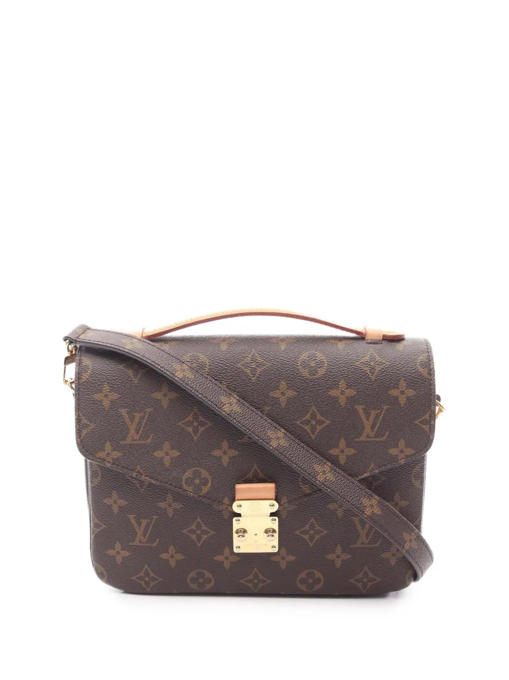 Louis Vuitton Pre-Owned 2021-2025 モノグラム ポシェット メティス サッチェルバッグ - ブラウン Louis Vuitton Pre-Owned 2021-2025 モノグラム ポシェット メティス サッチェルバッグ - ブラウン