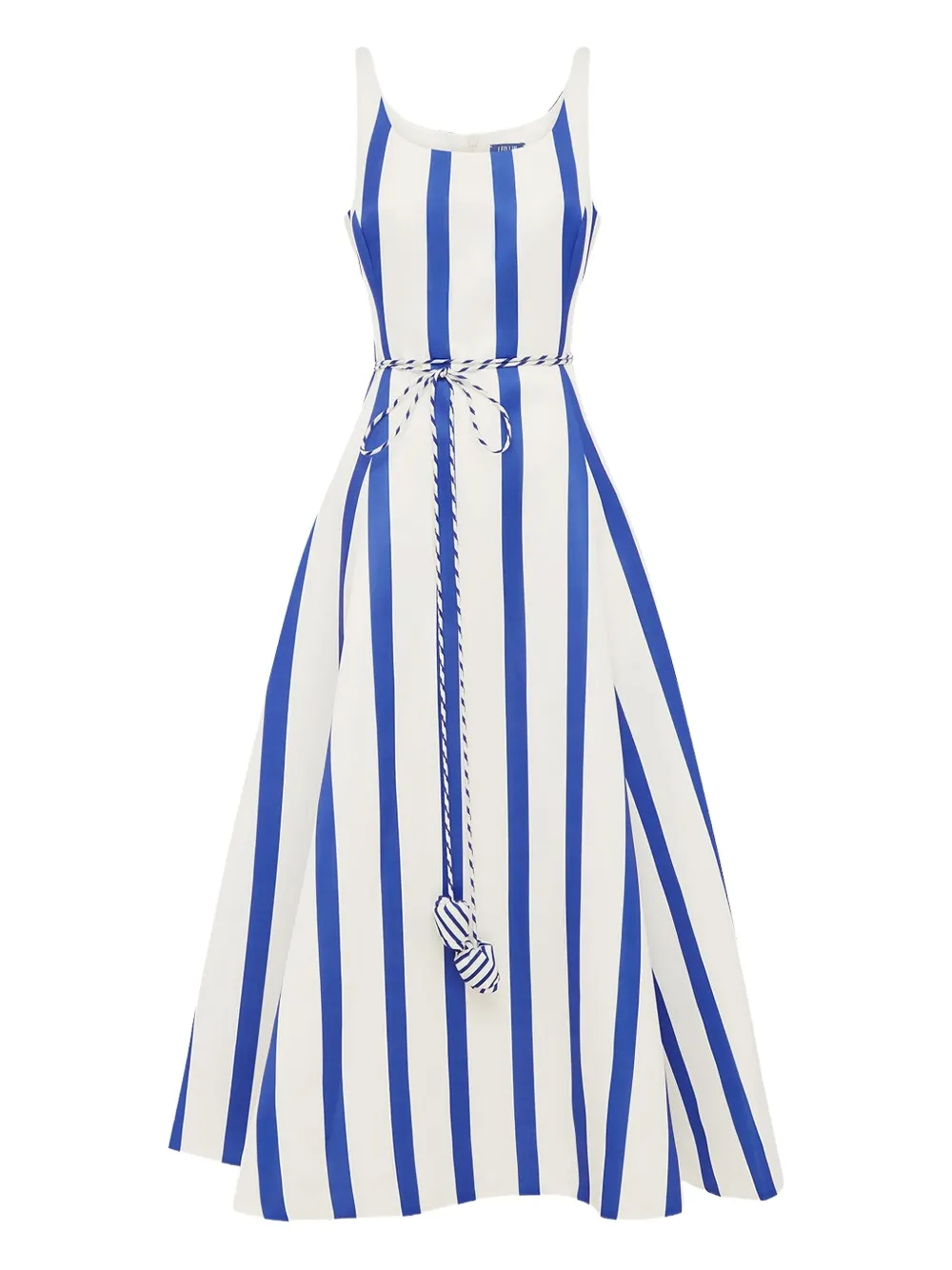 Leo Lin Serafina Striped Maxi Dress In White