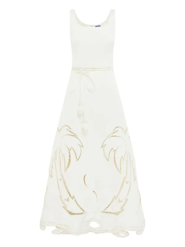 chinese dress ladies Rayna Appliqué Bustier Maxi Dress