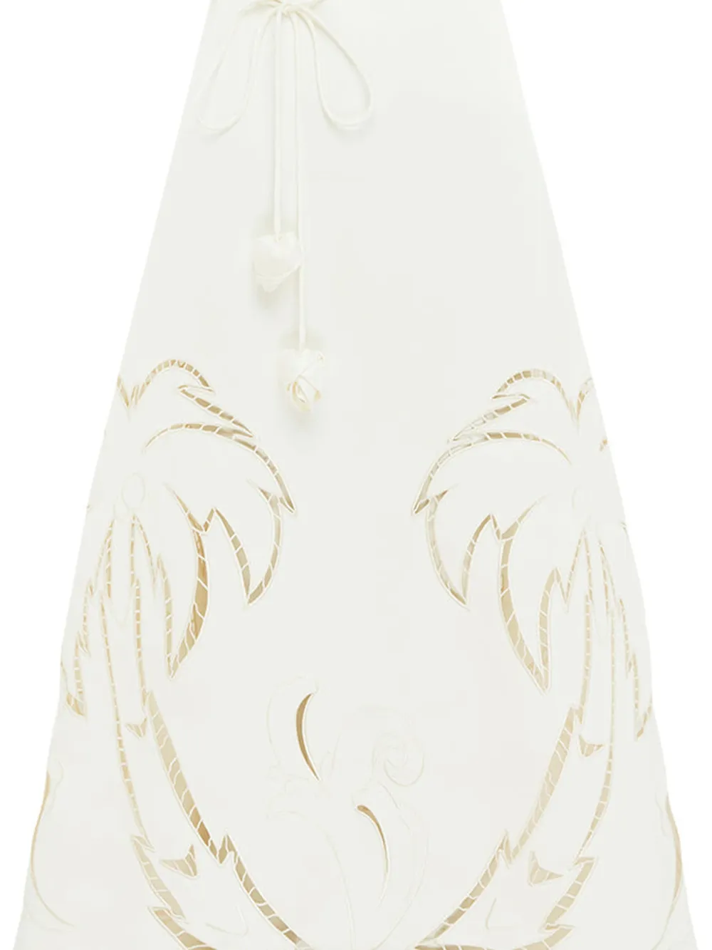 Leo Lin Maxi-jurk met applicatie - Wit