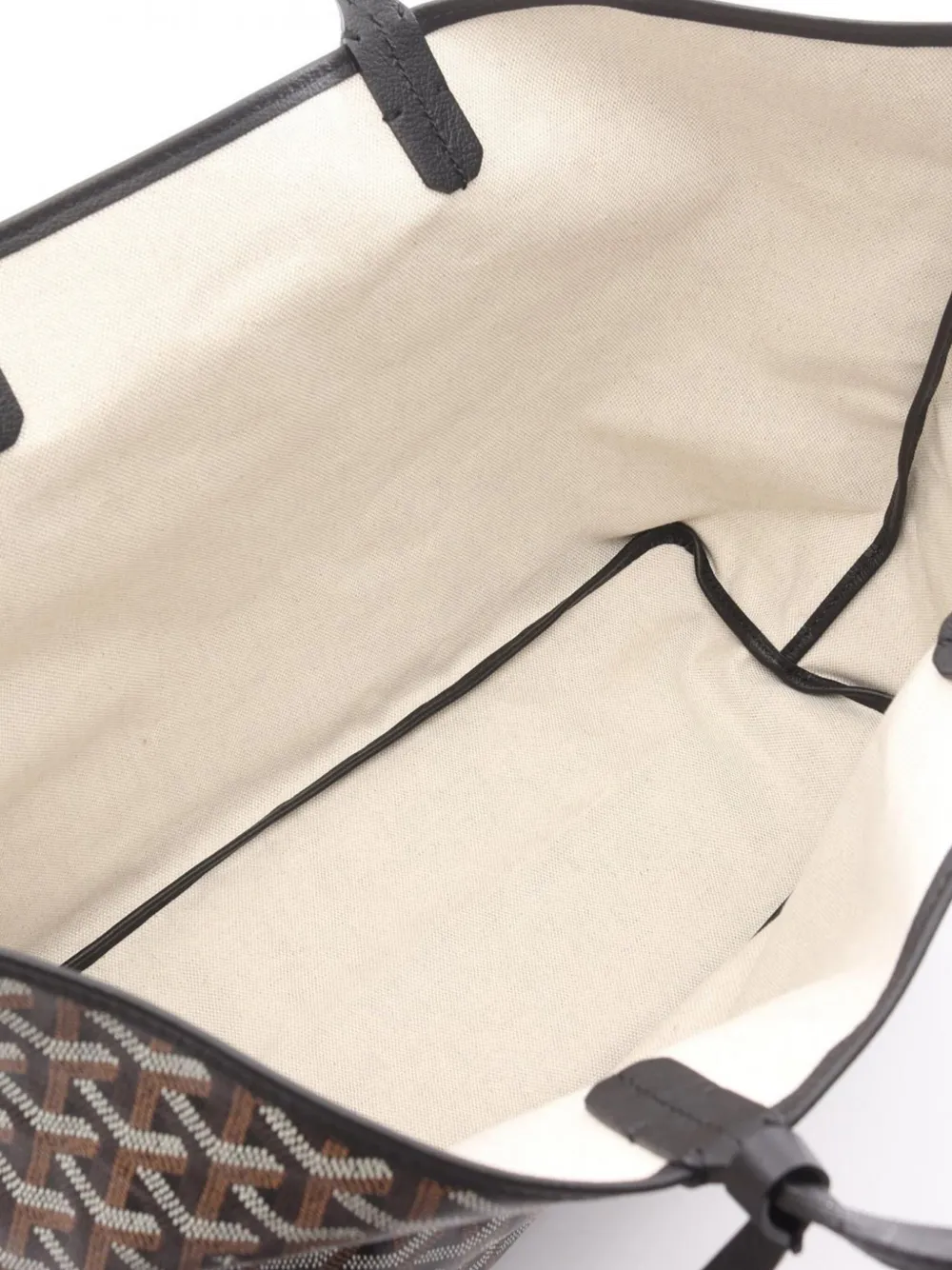 Pre-owned Goyard 2010-2025 Ine Saint Louis Pm Tote Bag In Black