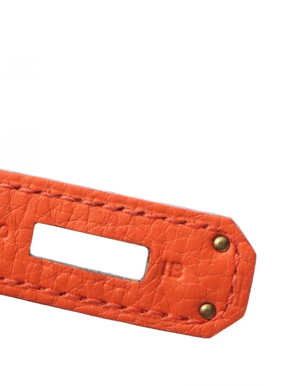 Pre-owned Hermes 2015 Togo Birkin 30 Handbag In Orange