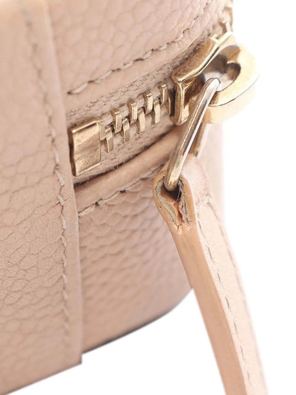 Pre-owned Chanel 2019 Mini Caviar Cc Filigree Vanity Case Satchel In Pink