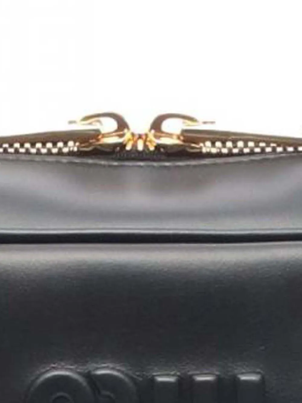 Pre-owned Miu Miu 2010-2025 Calfskin Beau Top Handle Handbag In Black