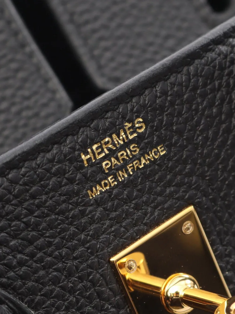 Pre-owned Hermes 2021 Togo Birkin 25 Handbag In Black