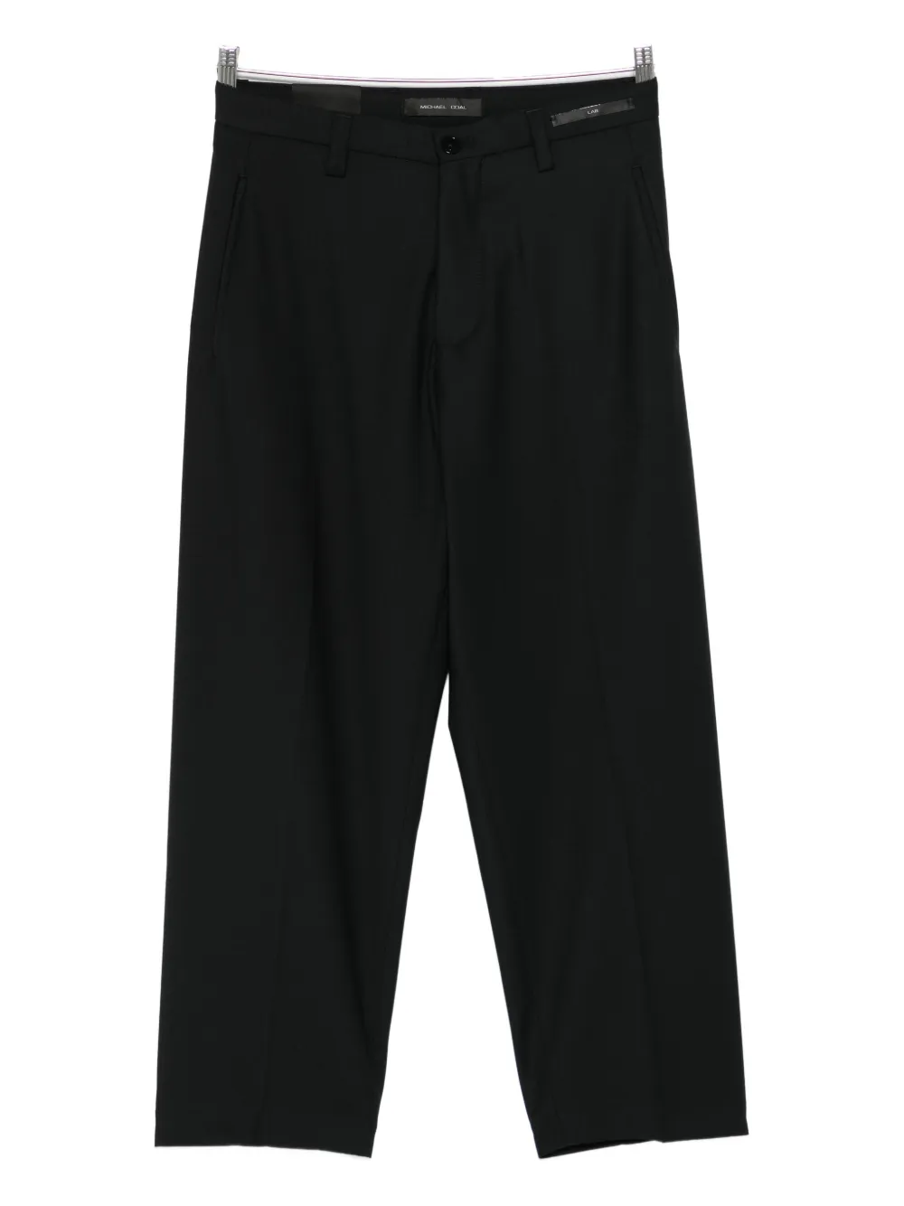 michael coal straight-leg wool rousers - Nero